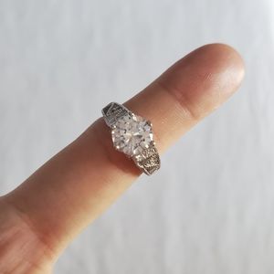 Charmed Aroma Sterling Silver CZ Ring Size 5/6